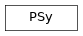 Inheritance diagram of PSy